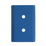 Placa p/ 2 Furos 4x2 - Novara Azul Fosco